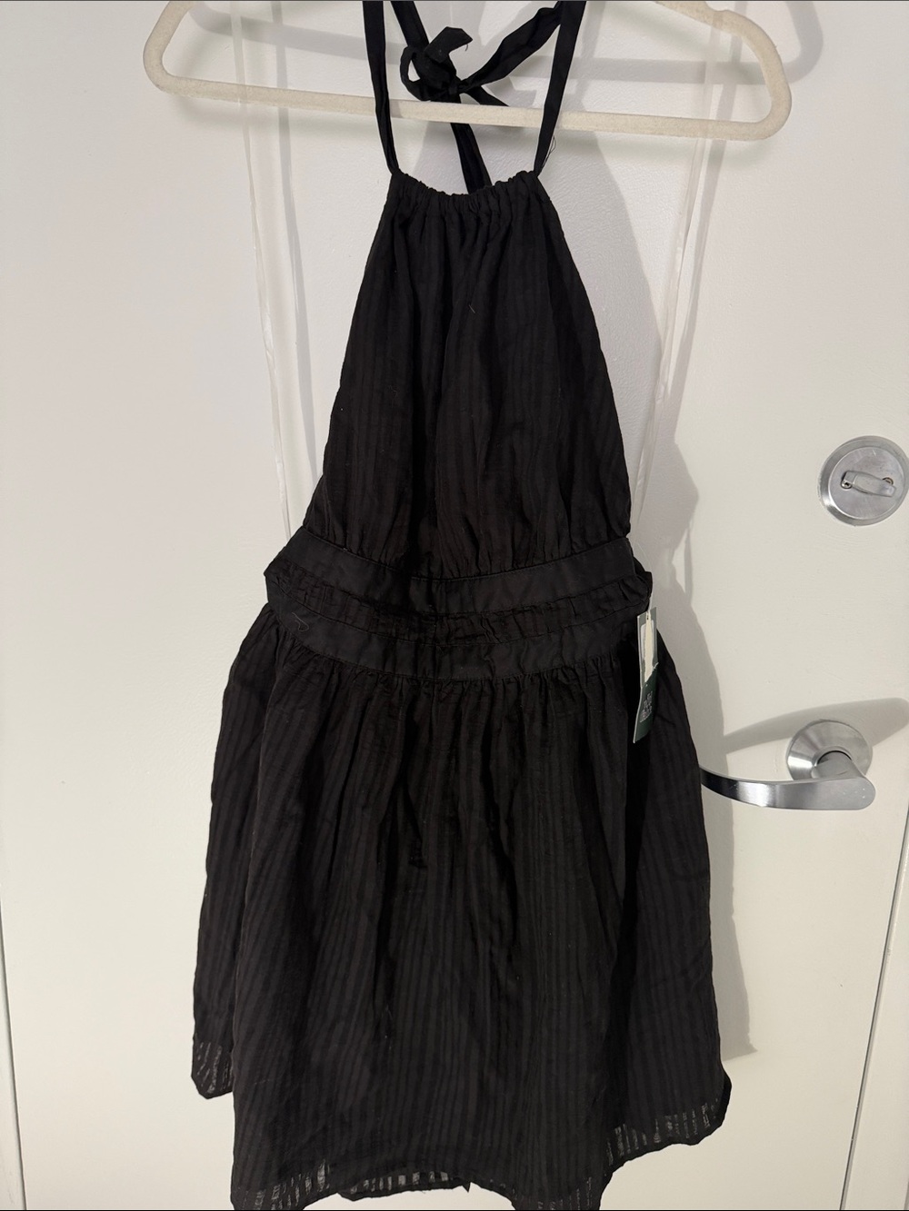 wild fable Black Backless Halter Dress